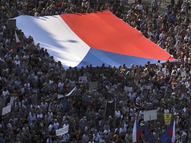 protest, andrej babiš, praha