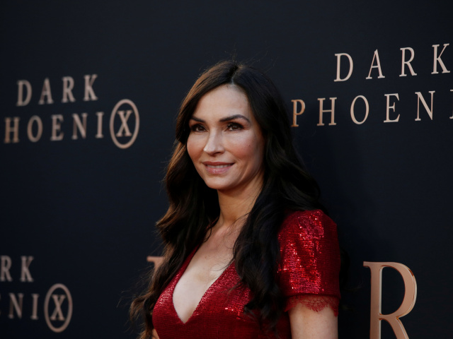 Herečka Famke Janssen na premiére filmu X-Men: Dark Phoenix.