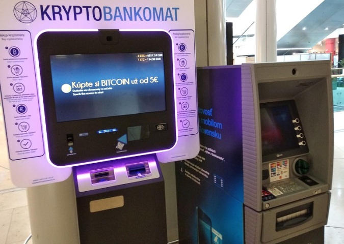 kryptomena, krypto bankomat, bitcoin