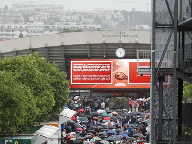 Roland Garros, dážď