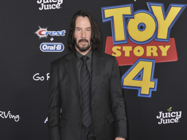 Herec Keanu Reeves na svetovej premiére filmu Toy Story 4.