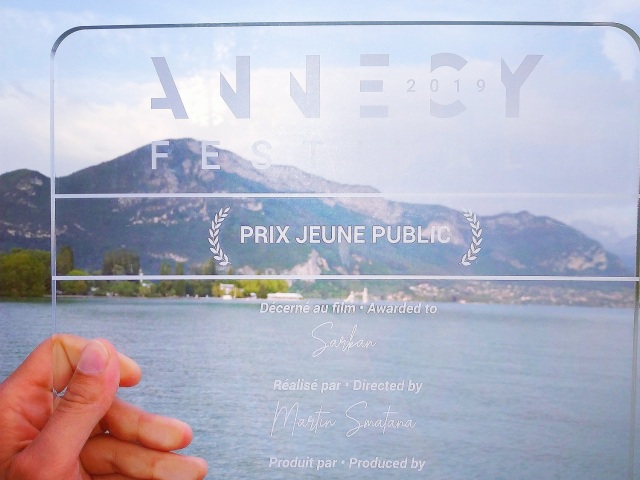 Cena pre film Šarkan z festivalu v Annecy.