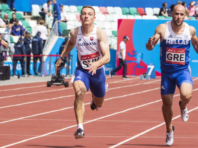 Bielorusko EH19 Slovensko atletika Volko striebro