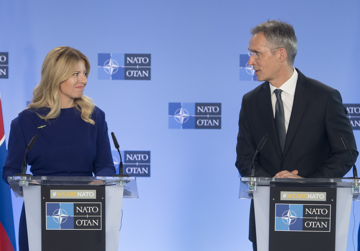 Čaputová / Brusel / oficiálna návšeteva / Jens Stoltenberg