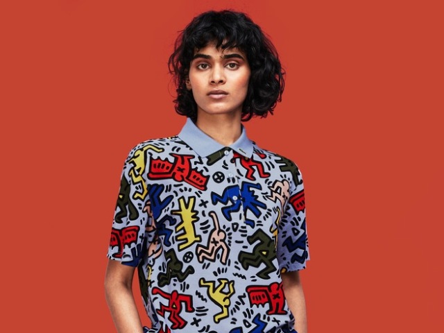 Tričko z limitovanej kolekcie značky Lacoste s animovanými motívmi Keith Haring. Momentálne už vo výpredajových cenách. 