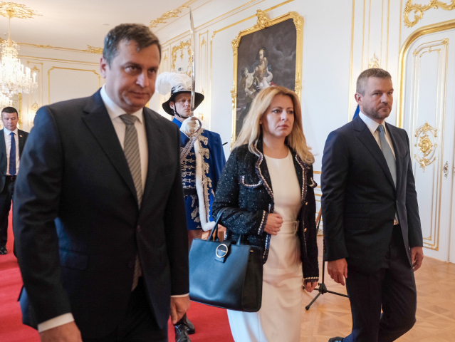 zuzana čaputová, peter pellegrini, andrej danko