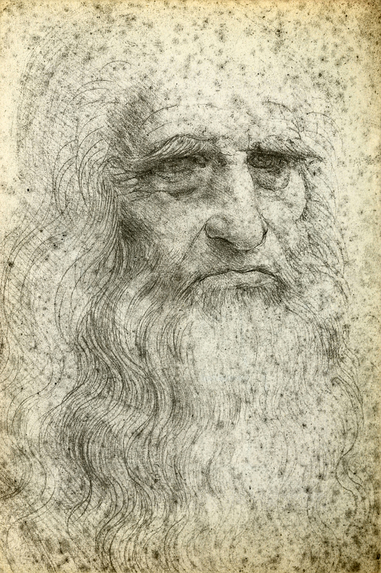 Autoportrét Leonarda da Vinci.
