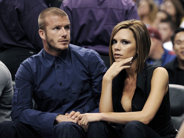 David Beckham a Victoria Beckham na zábere z roku 2008 v Los Angeles.