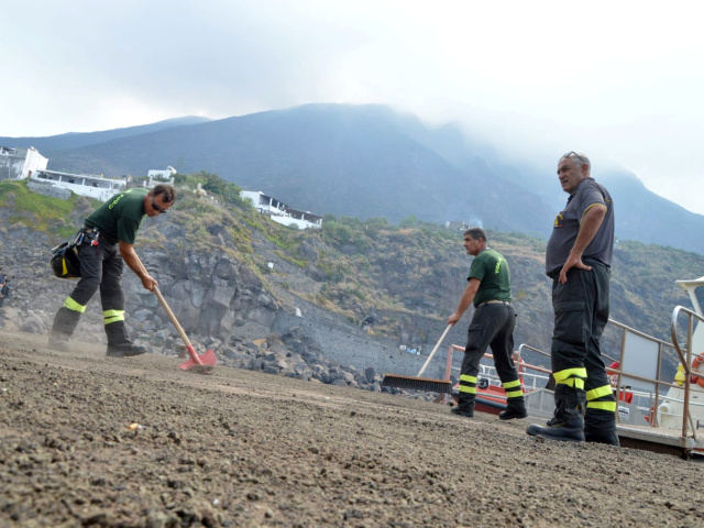 Ginostra / Stromboli / Taliansko / sopka / erupcia /