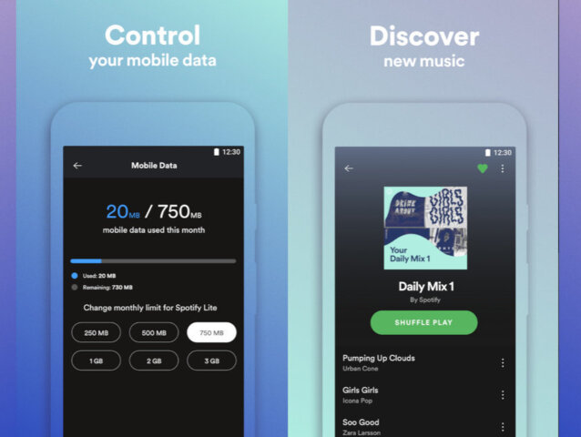 spotify lite, spotify