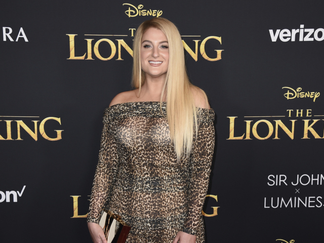 Speváčka Meghan Trainor volila šaty so zvieracím motívom. 
