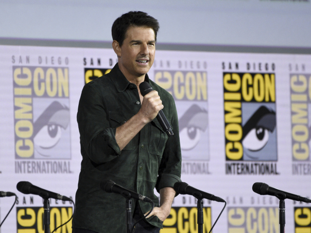 Herec Tom Cruise prezentoval na Comic-Cone film Top Gun: Maverick.