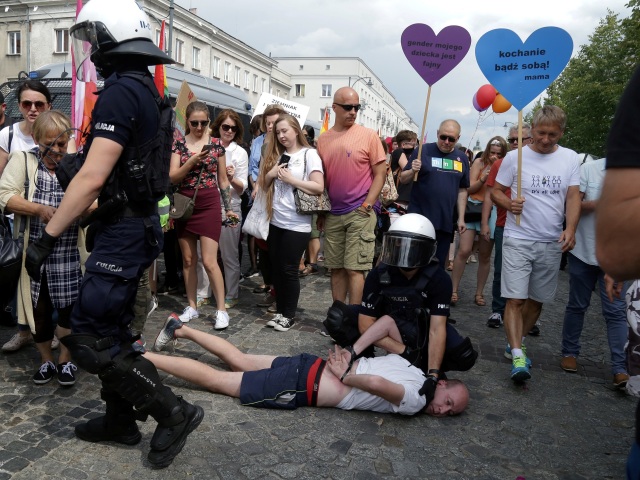 poľsko, pochod, LGBT, Bialystok, polícia, nísilnosti