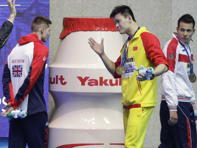 Plávanie Sun Yang