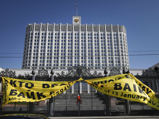 Greenpeace / Bajkal / Sibír / Rusko / protest /