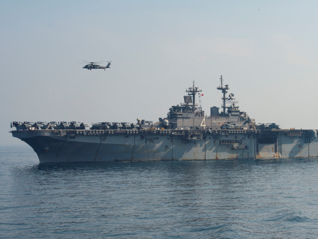 loď, more, vrtuľník, perzský záliv, arabské, uss boxer