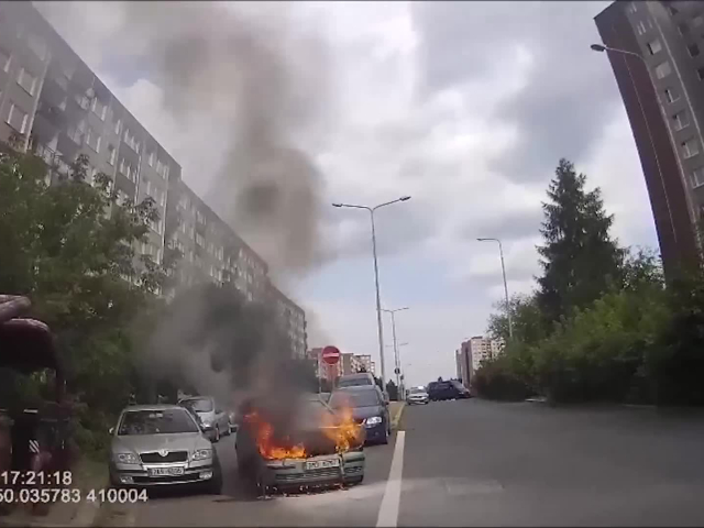 požiar auto čr