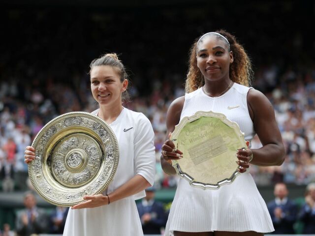 Simona Halepová a Serena Williamsová