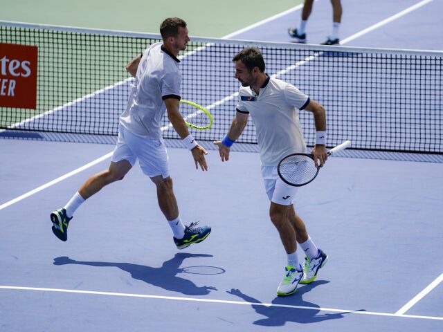 Filip Polášek (vľavo) a Ivan Dodig