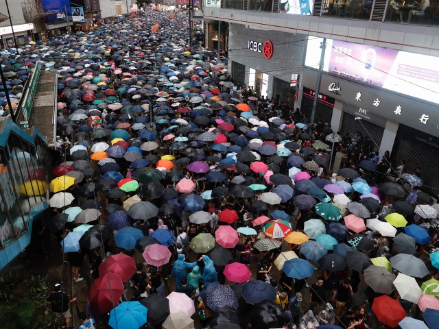 HongKong protest demonštrácia