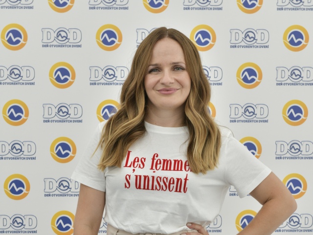 Herečka Zuzana Šebová. 