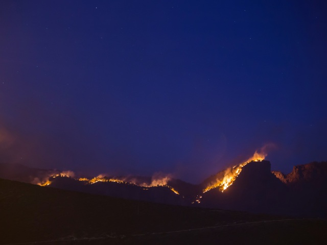 gran canaria požiar, oheň