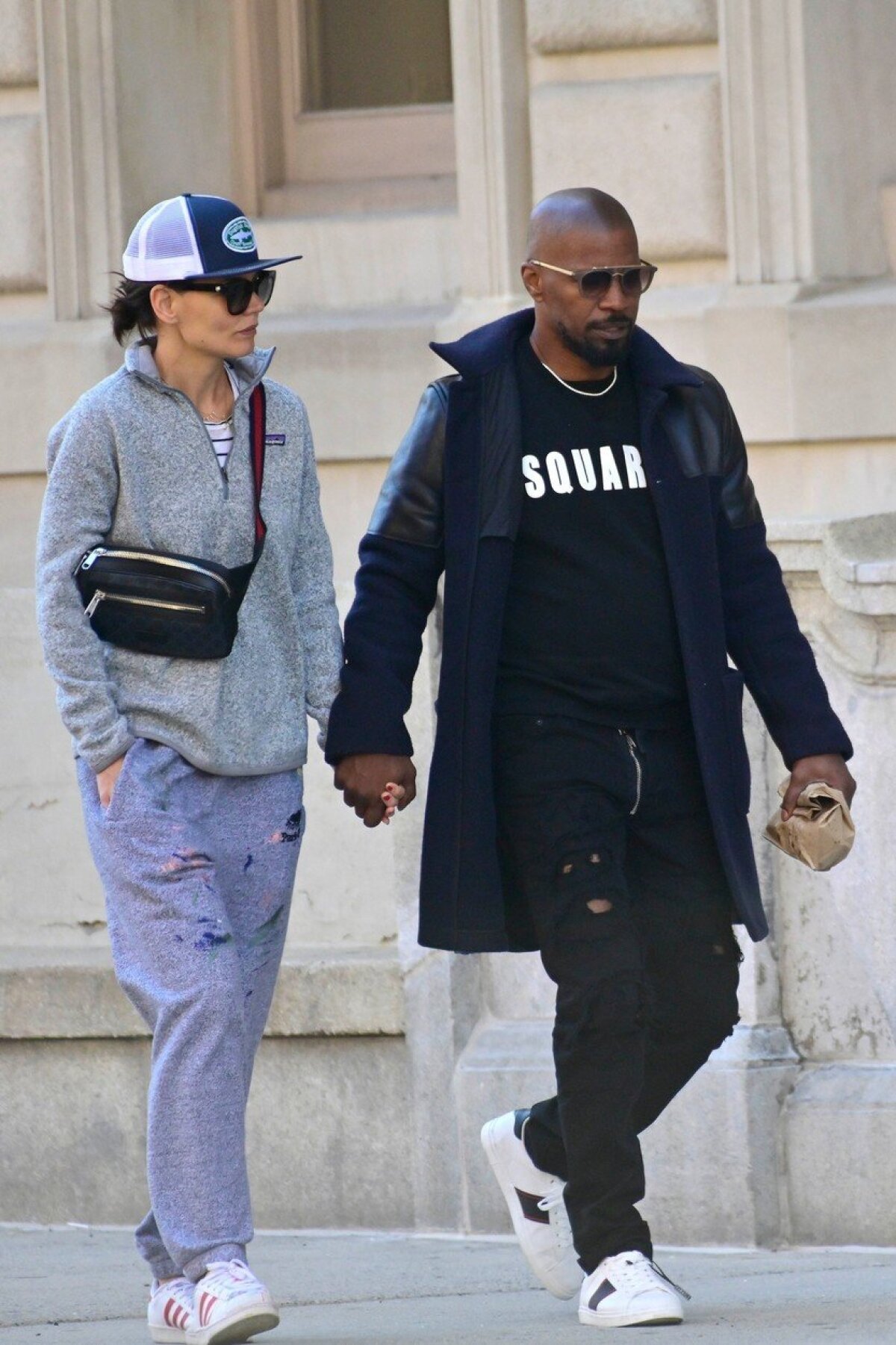 Herečka Katie Holmes a herec Jamie Foxx na zábere z apríla 2019.