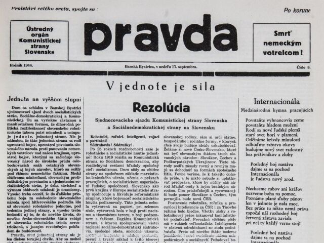pravda, denník, 8. číslo, povstanie, snp,