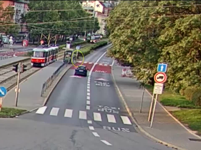Zražka chodca s električkou