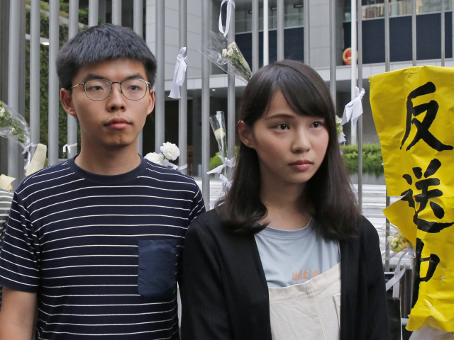 Hongkong, protesty, Joshua Chuang Č'-fenga, Agnes Čou Tching, aktivisti