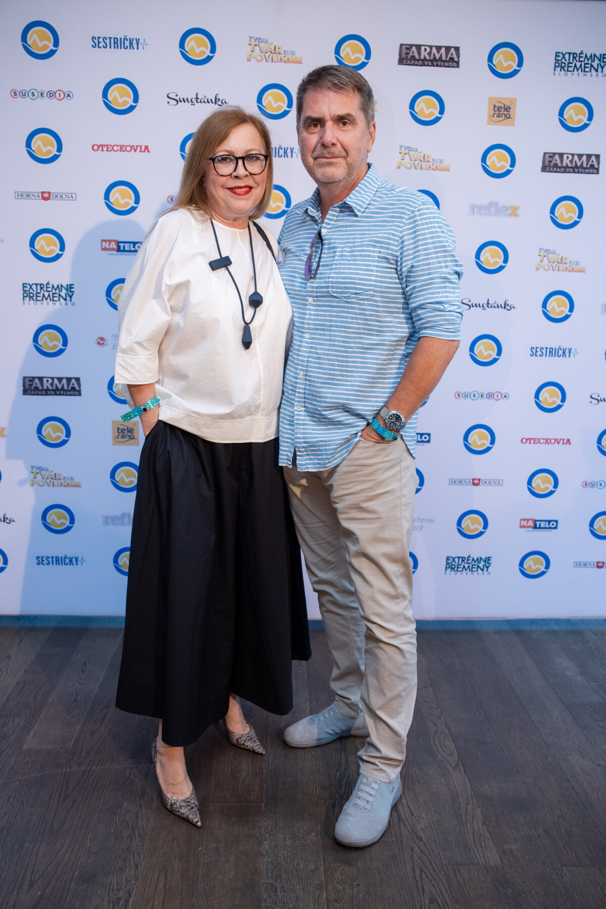 Hereckí kolegovia Marta Sládečková a Peter Marcin. 