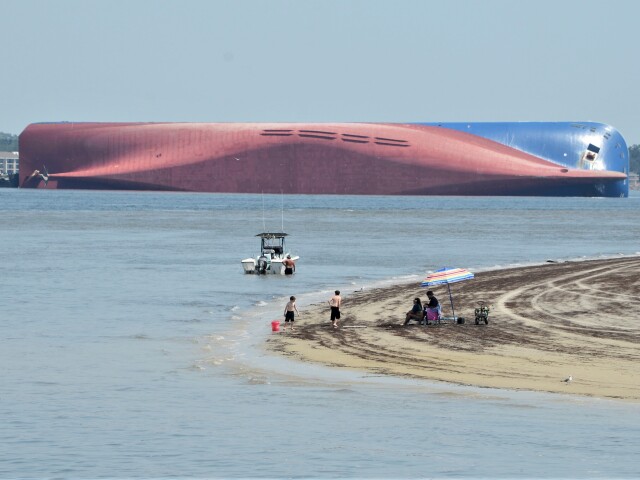 APTOPIX Georgia Cargo Ship