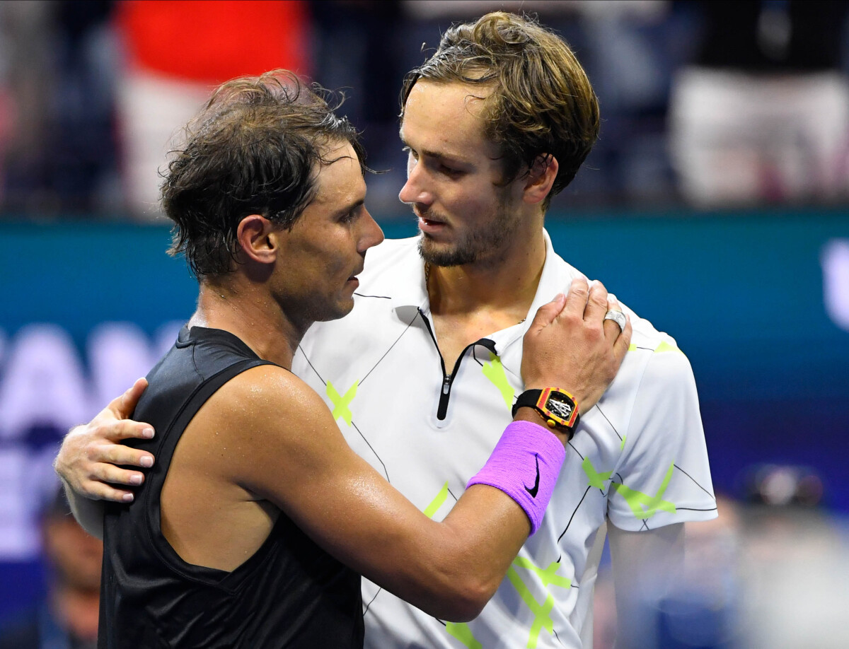 Rafael Nadal a Daniil Medvedev