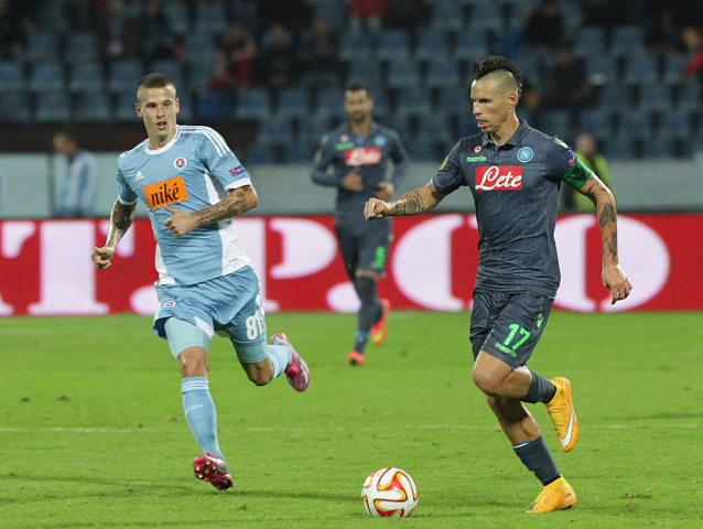 futbal, slovan, neapol, Lasik, Hamsik