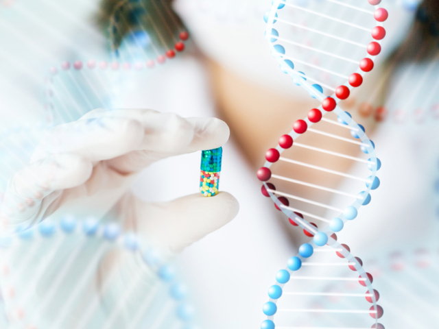 tabletka, liečba, chromozóm, DNA