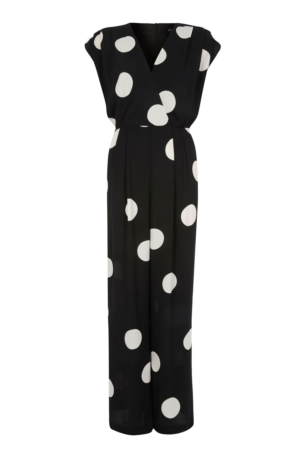 Bodkovaný nohavicový overal značky River Island, predáva sa za 61 eur. 