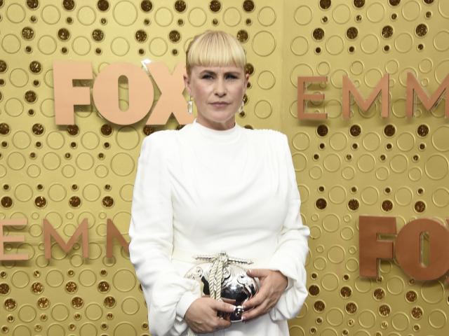 Patricia Arquette prišla v šatách značky LBV.