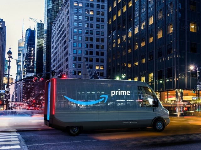 Rivian - elektrická dodávka pre Amazon