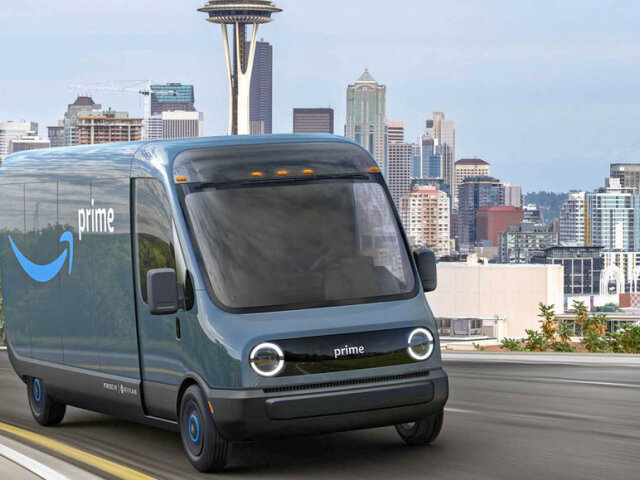 Rivian - elektrická dodávka pre Amazon