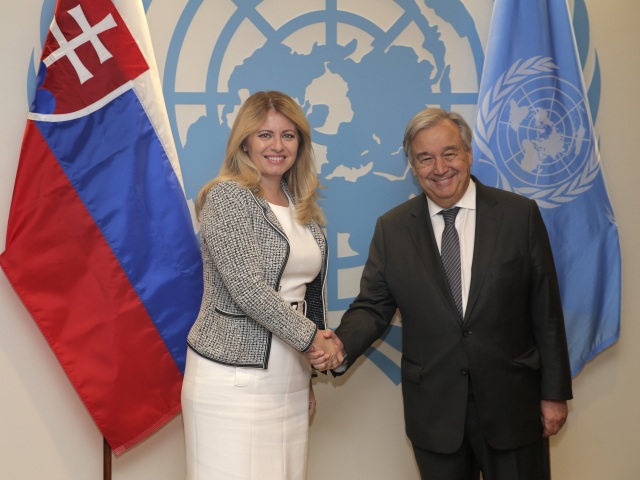 OSN António Guterres, zuzana čaputová