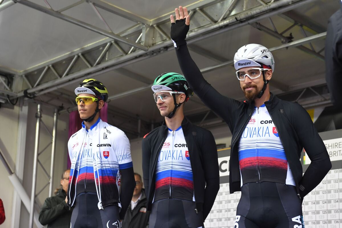 Peter Sagan, Erik Baška, Ján Andrej Cully