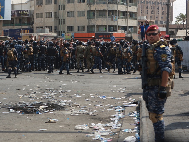 Irak Bagdad protest demonštrácia