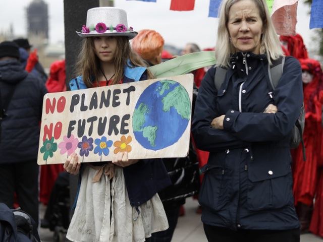 Británia / protest / klíma /