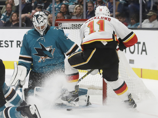 Flames Sharks Hockey