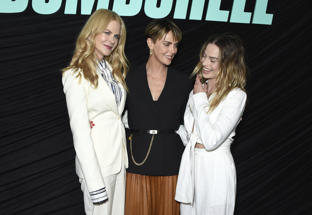 Herečky (zľava) Nicole Kidman, Charlize Theron a Margot Robbie.