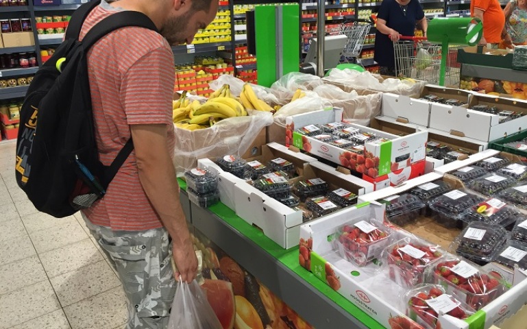 drobne ovocie, cucoriedka, kaufland