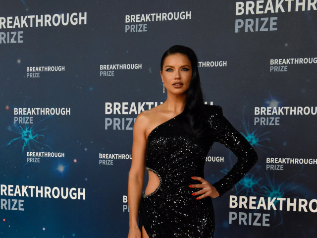 Modelka Adriana Lima v odvážnej kreácii Dundas. 