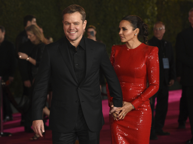 Matt Damon a jeho manželka Luciana Barroso