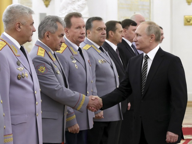 Rusko Moskva Putin armáda dôstojníci prijatie