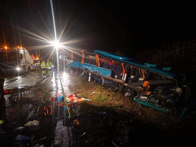 nehoda, autobus, malanta, nitrianske hrnčiarovce